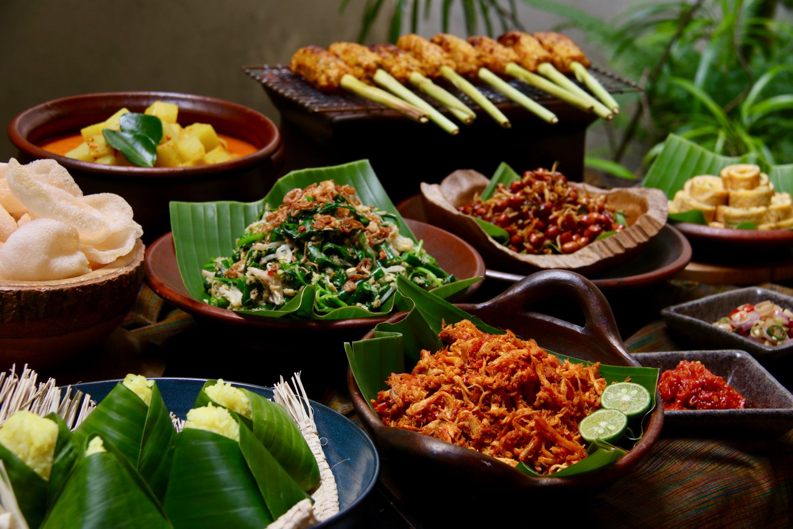 Indonesian food on table