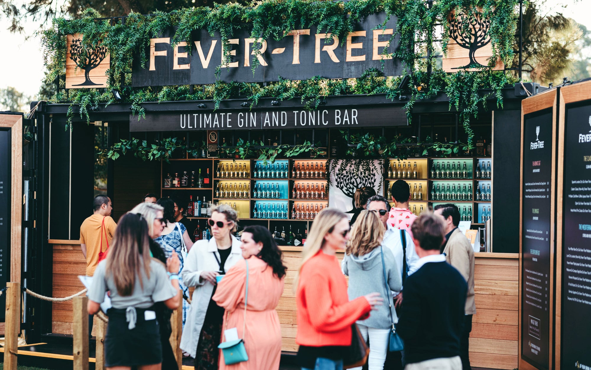 Fever tree outdoor bar