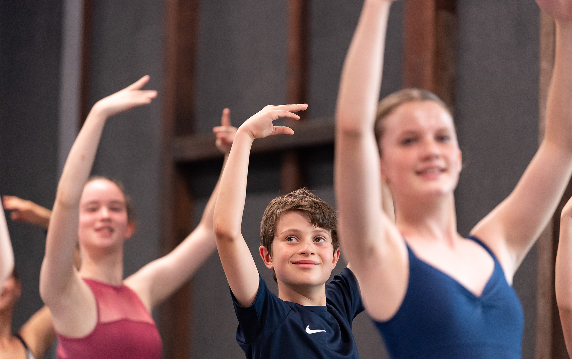 Young girls dancing 